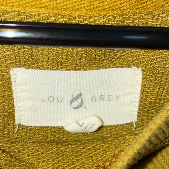Lou & Grey Olive Embroidered Camping theme Crew Neck Sweater - Picture 4 of 5